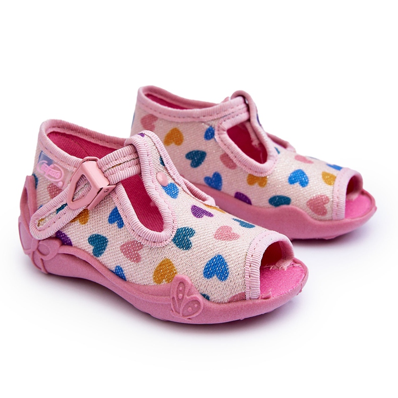 BEFADO S.A. Befado Heart Slippers Sandaalit 213P140 Pinkki vaaleanpunainen
