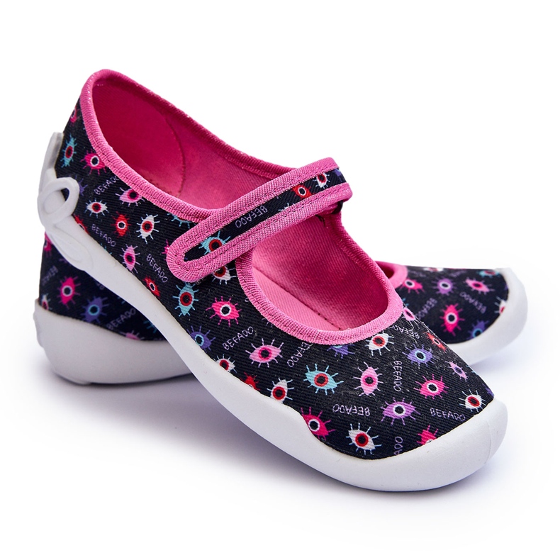 BEFADO S.A. Befado tyttöjen ballerinatossut 114Y518 laivastonsininen ja pinkki