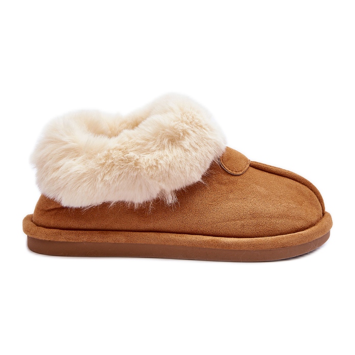 FB3 Naisten tossut turkisella, ruskea Lanoze