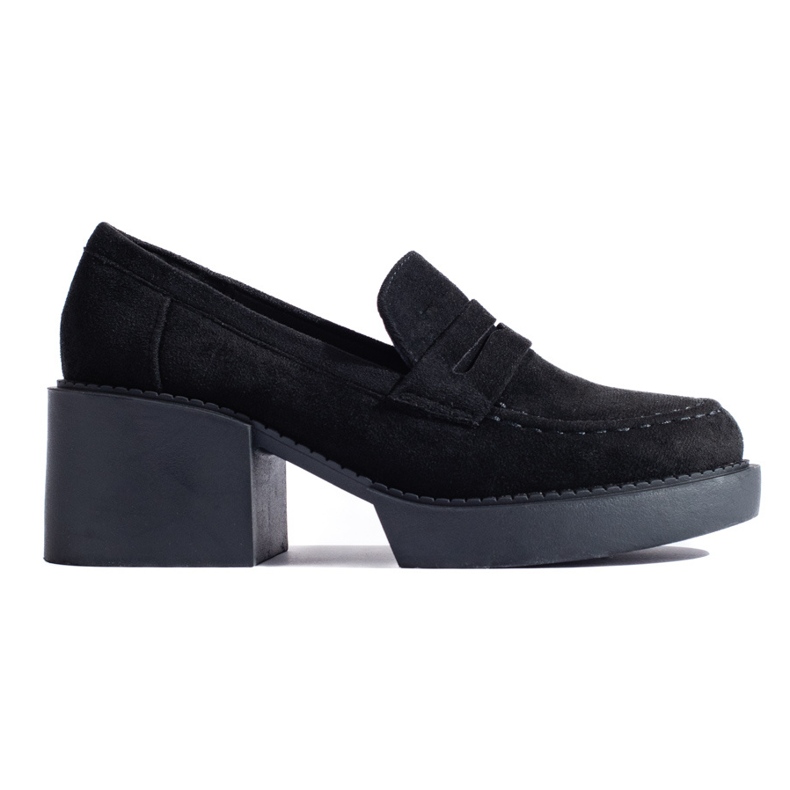 Shelovet naisten mustat mokkanahkaat kengät