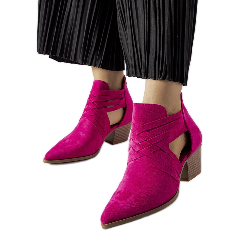 Pinkit Quraishi korkeakorkoiset nilkkurit vaaleanpunainen