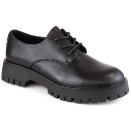 Naisten mustat oxford-kengät Sergio Leone PB201
