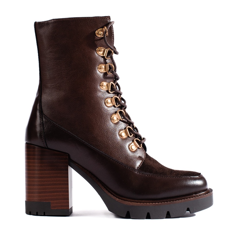 Vinceza nauhalliset ruskeat nilkkurit