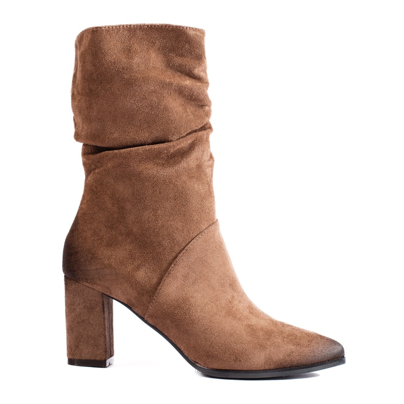 Vincezan mokkanahkabeiget tyylikkäät nilkkurit