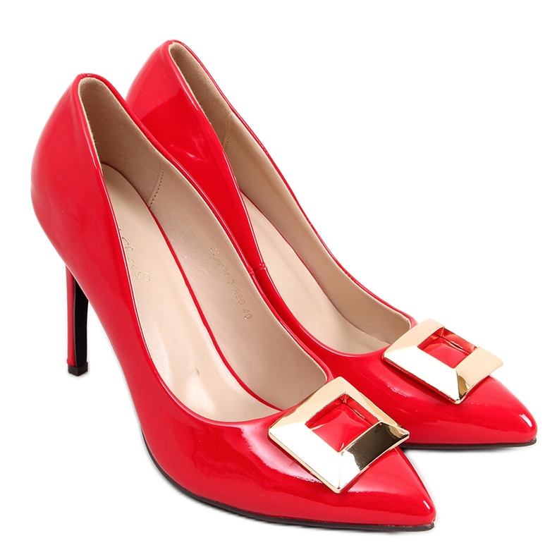 Lakatut pinssit Margaret Red punainen