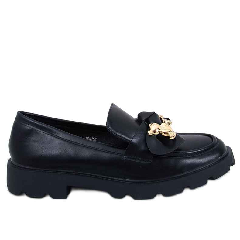 Loaferit kultaisella karhulla Honey Black musta