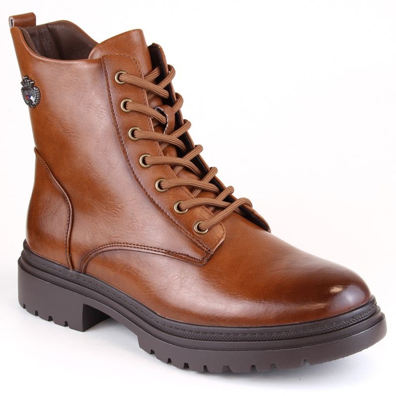 Potocki W WOL181B nauhalliset ja vetoketjulliset nilkkurit, ruskea