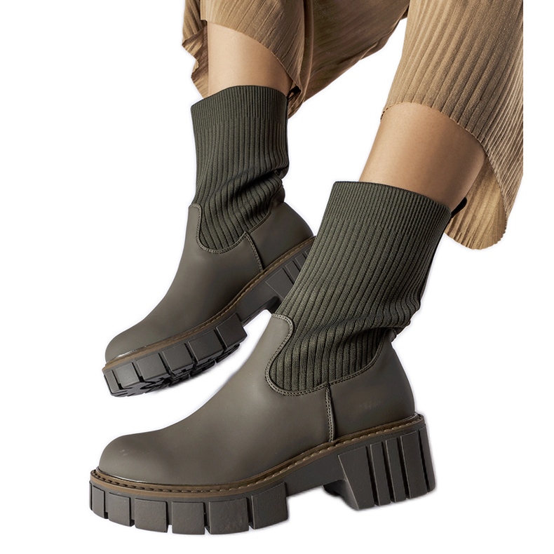 Vihreät Beauchemin-sukkasaappaat