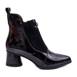 Nahkaiset korkokengät S.Barski MR870-96 Musta