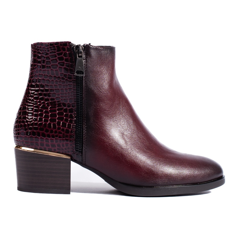 Vincezan viininpunaiset korkeakorkoiset nilkkurit punainen