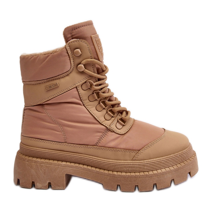 Naisten Trappers-eristetyt nilkkurit alustalla ja tasakorkoiset Big Star MM274340 beige