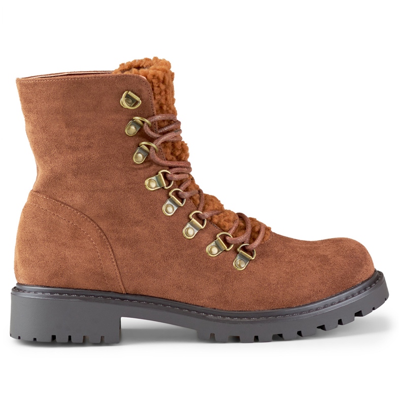 Lämpimät ruskeat naisten nilkkurit