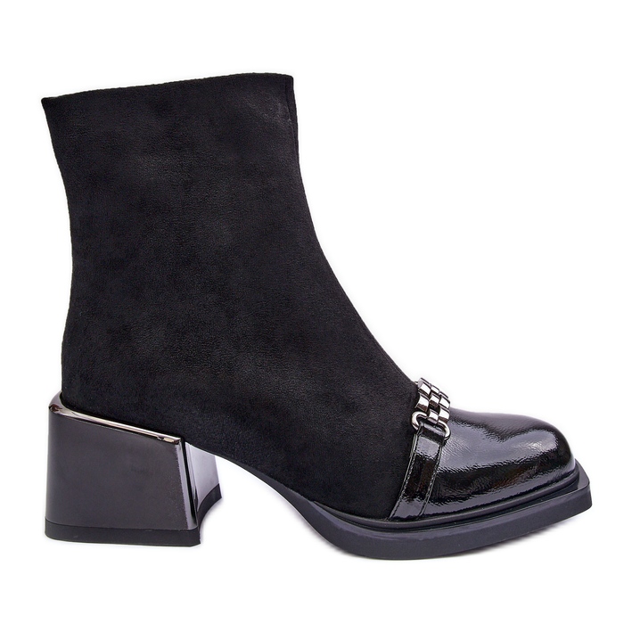 Mokkasaappaat massiivisessa lohkossa S.Barski MR870-70 musta