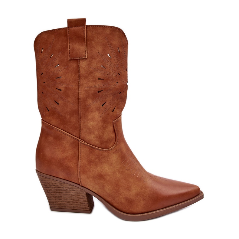 PH2 Camel Ursuline -nahkaiset matalakorkoiset cowboysaappaat ruskea