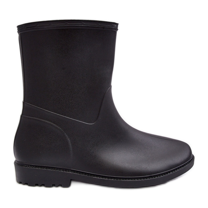 PS1 Klassiset Naisten Slip-On Wellington Boots Musta Solihia