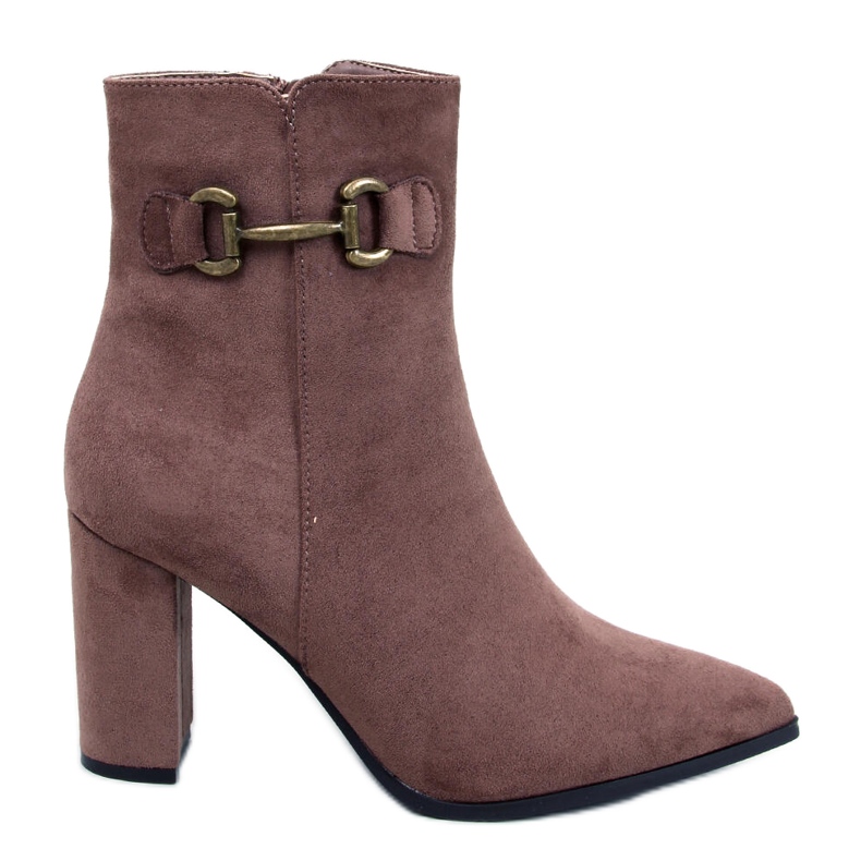 Mahoni Khaki mokkanahka nilkkurit ruskea