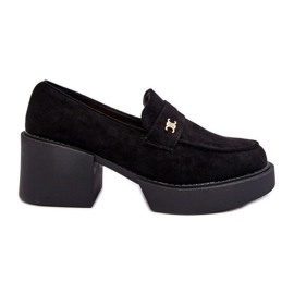 PS1 Naisten mustat Afnira mokkanahkakorkokengät