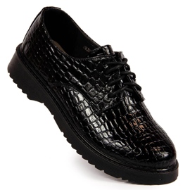 Naisten lakatut oxfordkengät, mustat, T.Sokolski J23-324