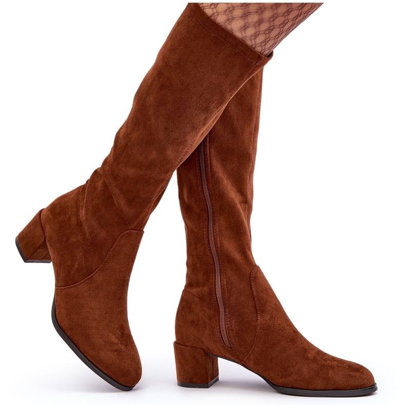 Sergio Leone Klassiset Harpen Ruskeat mokkanahkasaappaat