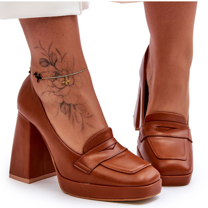 Sweet Shoes Camel Alisa korkokenkiä ruskea