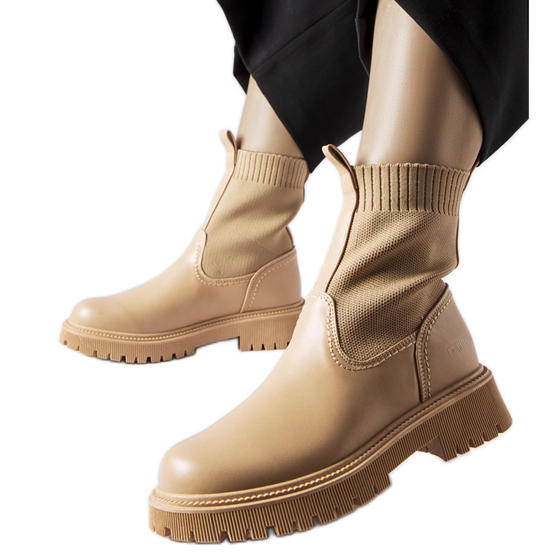 Beiget eco-mokkanahkasaappaat Big Star MM274542