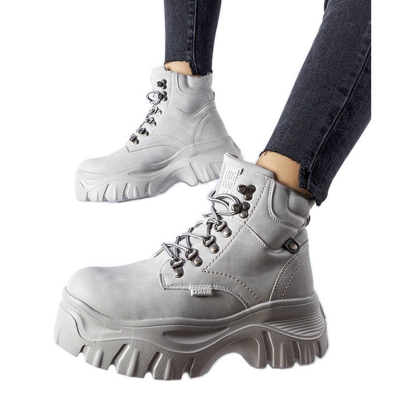 Harmaa Big Star -saappaat KK274367