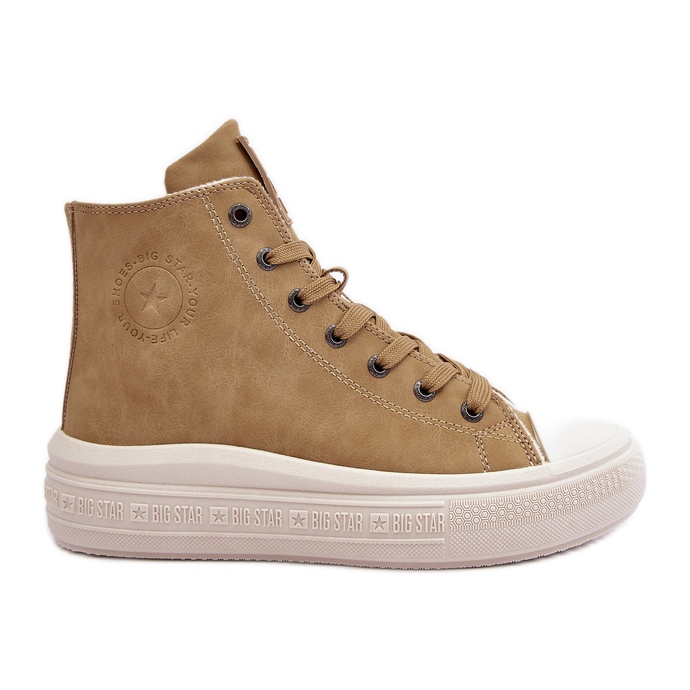 Naisten eristetyt vetoketjulliset tennarit Camel Big Star MM274026 beige