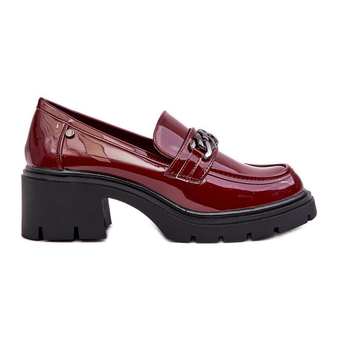 WS1 Lakatut naisten matalakorkoiset kengät, Burgundy Blimma punainen