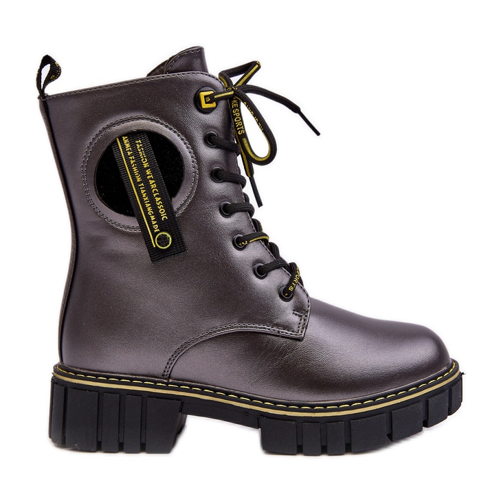 News Lasten eristetyt Trapper-saappaat Harmaa Iomare