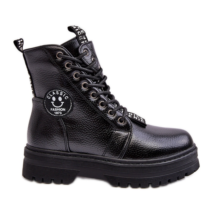 News Lasten eristetty Trapper Boots Black Conley musta