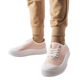 Pinkit Collepepe platform tennarit vaaleanpunainen