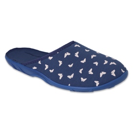 Befado naisten tossut 235D192 siniset valkoisilla perhosilla sininen