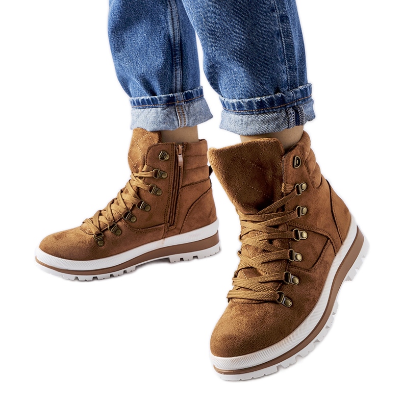 Mazara karamellieristetyt vaelluskengät ruskea