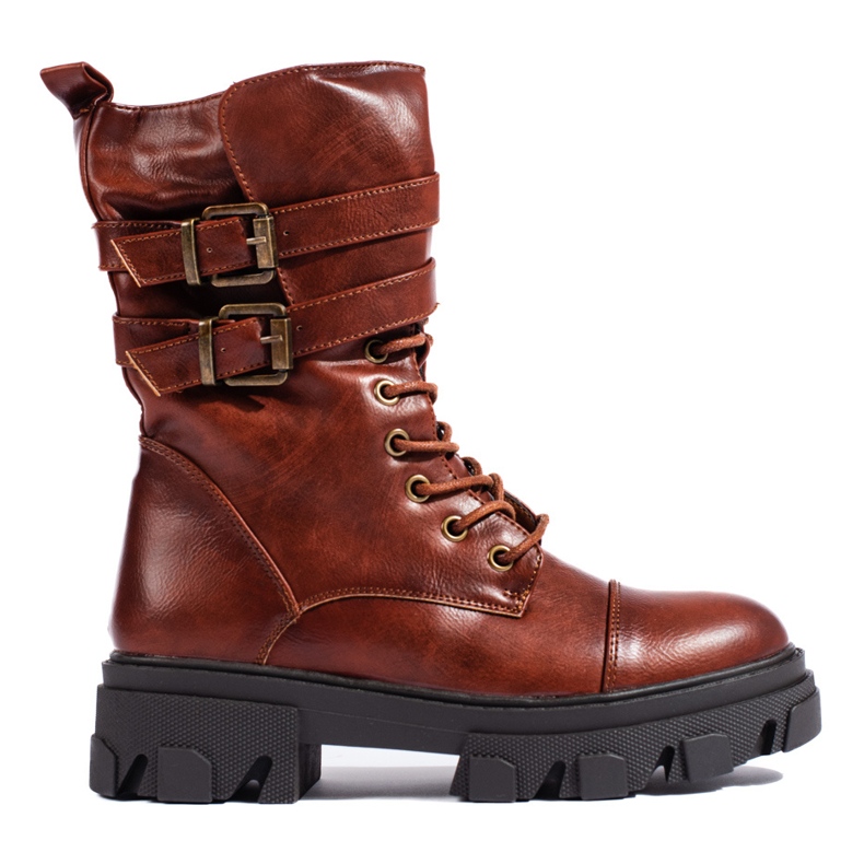 Ruskeat naisten laukut Shelovet-soljeilla