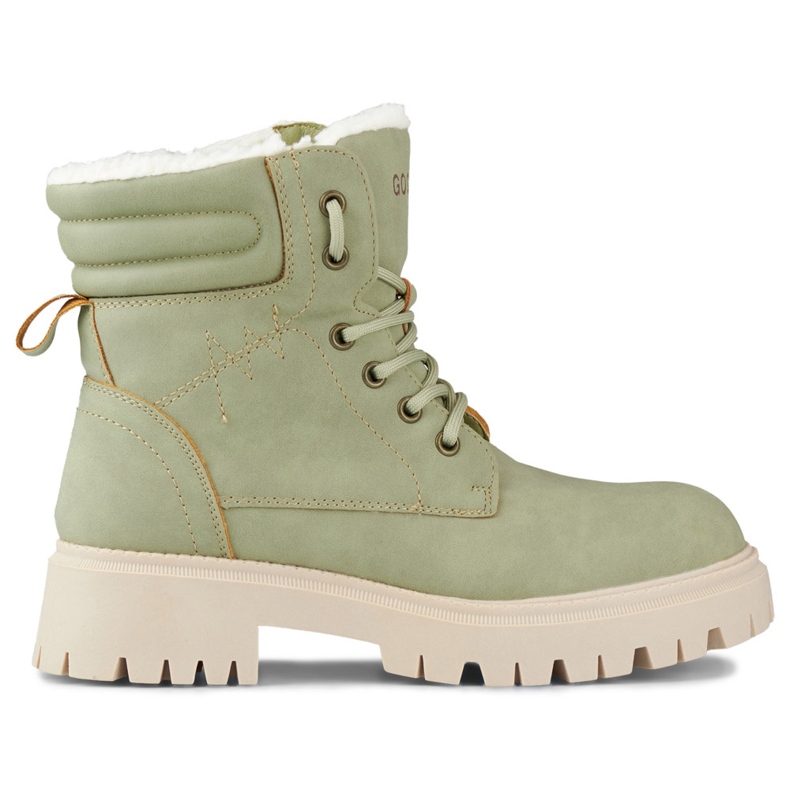 Vaaleanvihreät eristetyt naisten saappaat