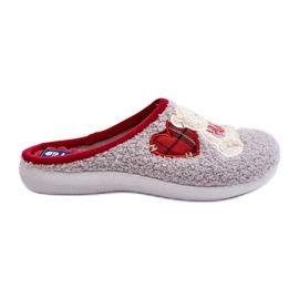 Naisten kodin varvastossut nallella Inblu EC000095 harmaa