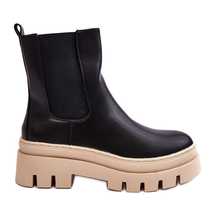 Vinceza Naisten työsaappaat, musta ja beige Loretta