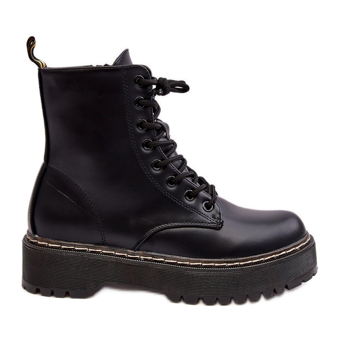 Naisten nauhalliset nilkkurit, musta Maddis