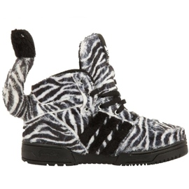 Adidas Originals Jeremy Scott Zebra I G95762 kengät valkoinen