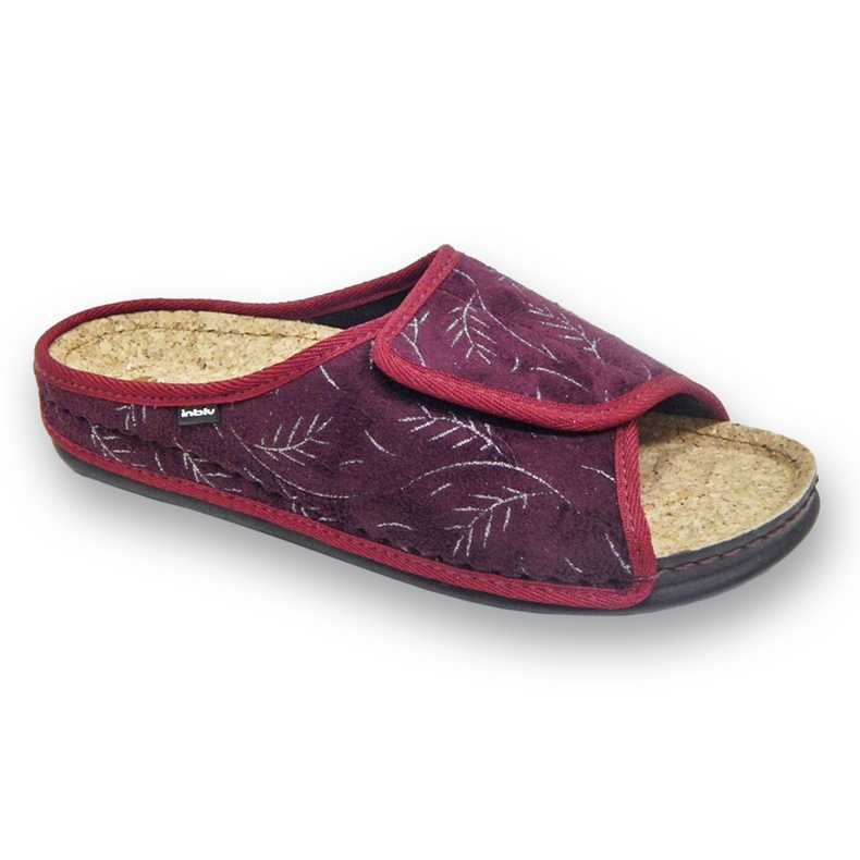 Inblu naisten tossut korkkisisäkkeellä 155D141, viininpunainen