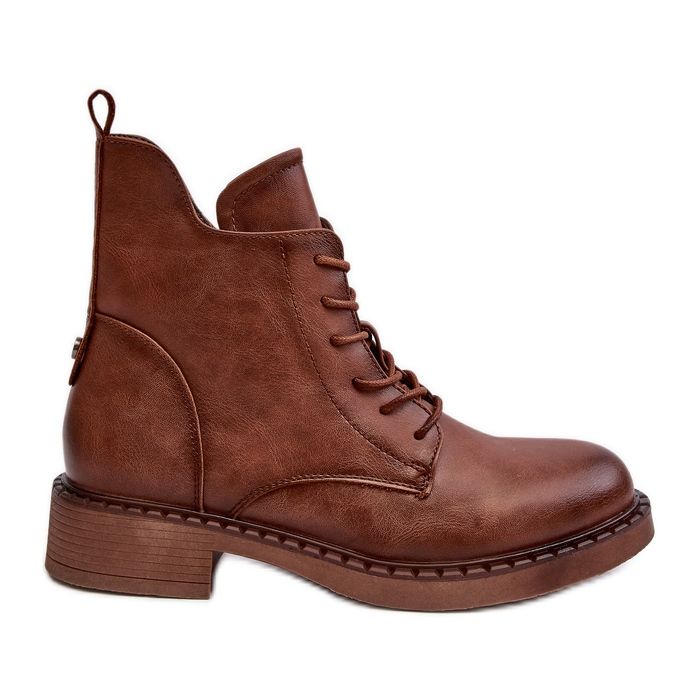 Klassiset naisten tasaiset saappaat Ruskea Ballisa