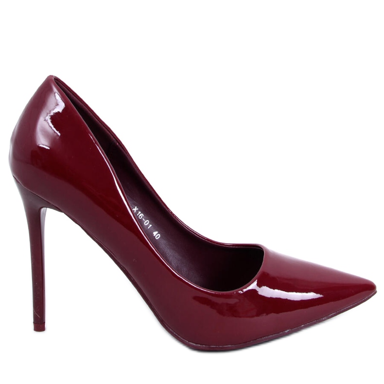 Naisten lakatut korkokengät Rutina Wine punainen