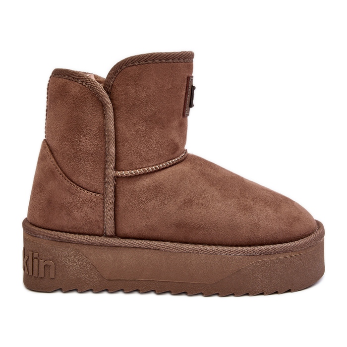 Vegaaniset vedenpitävät alustalumisaappaat D.Franklin DFSH371004 Tumma beige