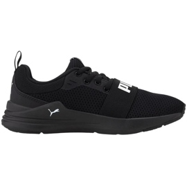 Puma Wired Run Jr. mustat 374214 01 lasten kengät