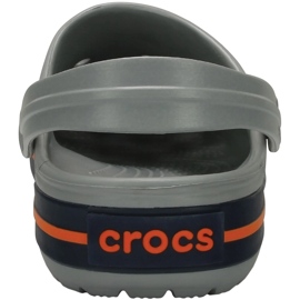 Crocs Crocband Clog miesten puukengät harmaat ja oranssit 11016 01U