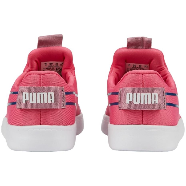 Puma Courtflex v2 Slip On Ps lasten kengät vaaleanpunainen 374858 12