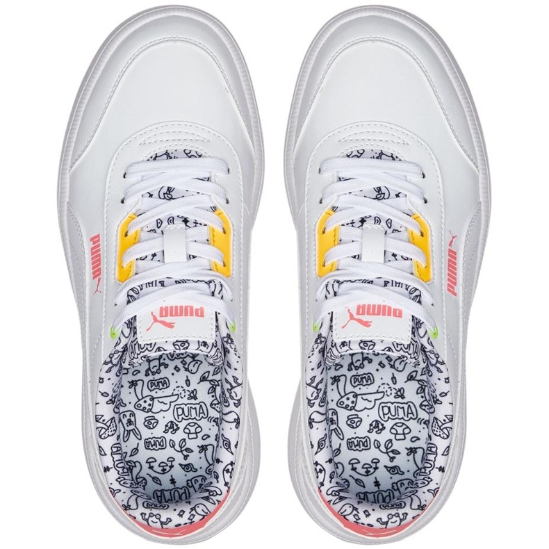 Naisten kengät Puma Tori Me Happy valkoinen 386384 01
