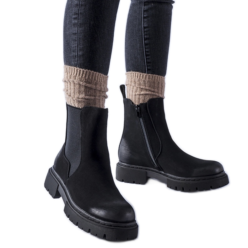 Piedalue mustat eristetty matta nilkkurit