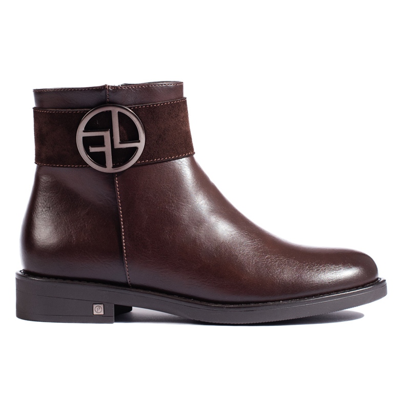 W. Potocki Potockin ruskeat matalakorkoiset saappaat