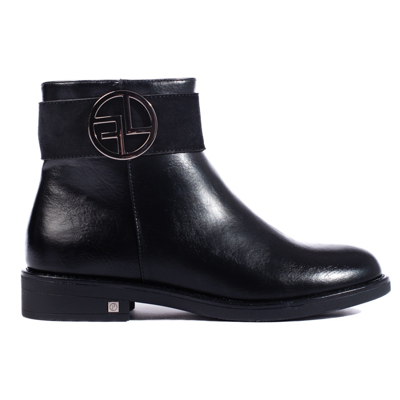 W. Potocki Potockin mustat matalat nilkkurit tasaisella kantapäällä